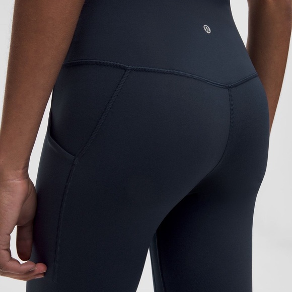 Lululemon align High-Waisted pant 25” size 8 true navy like new - Picture 2 of 5